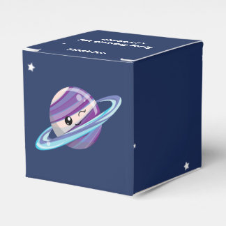 Cute Planet Saturn Space Galaxy Kid Birthday Presentaskar