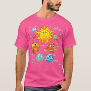 Cute Planets Rymden Travel Science Astronomy T Shirt