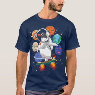 Cute Planets Space Zoo Animal Science Penguin Astr T Shirt