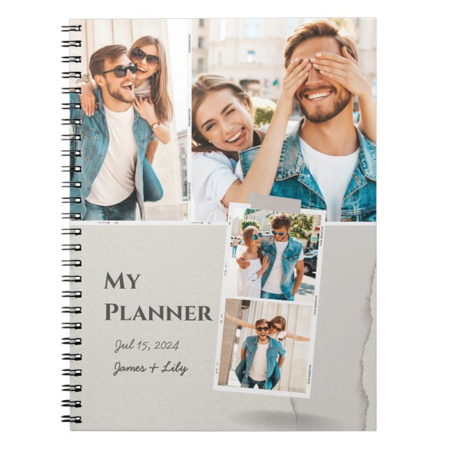 Cute Planner Photo Notebook Anteckningsbok (Framsidan)