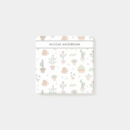 Cute Plants and Succulations Post-it Block