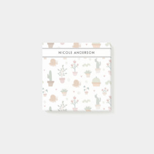 Cute Plants and Succulents Post-it Block