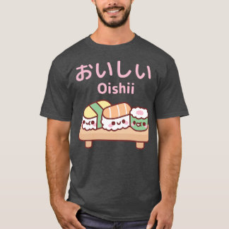 Cute Plate of Japansk Sushi Oishii T Shirt