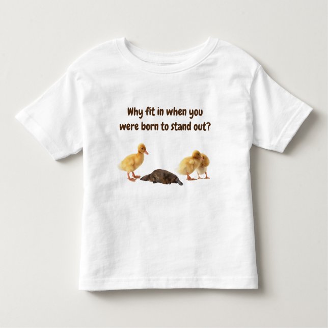 Cute Platypus T-Shirt för Småbarn (Framsida)