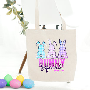 Cute Play Bunny Squad Rabbit Personlig Tygkasse