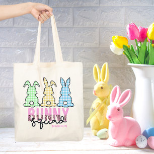 Cute Play Bunny Squad Rabbit Personlig Tygkasse