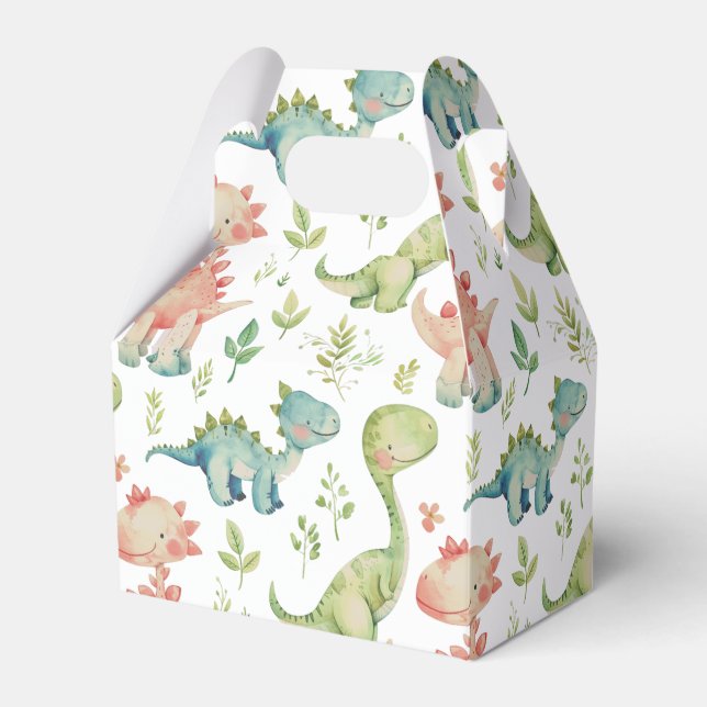 Cute play dinosaurs barns födelsedag presentaskar (Framsidan Sidan)