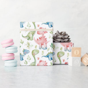 Cute play dinosaurs barns födelsedag presentpapper