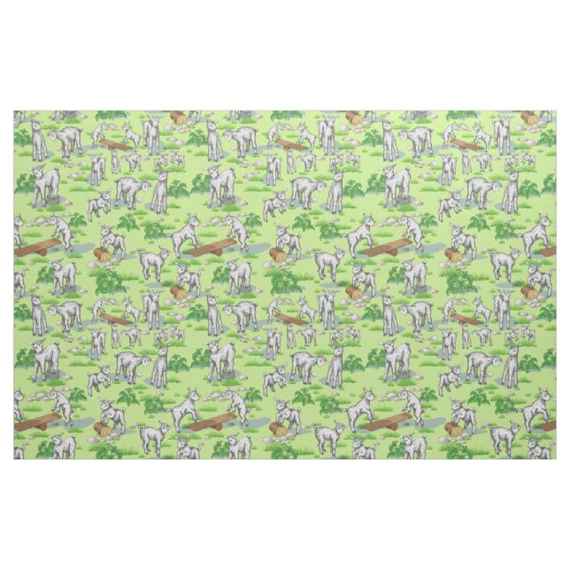 Cute Playeras Goats by GetYerGoat Tyg (Fat Quarter)