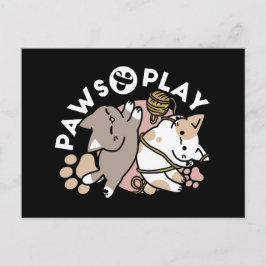 Cute Playful Cats Design – Fun Paws and Play Art Helg Vykort