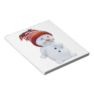 CUTE PLAYFUL SNÖGUBBE ANTECKNINGSBLOCK