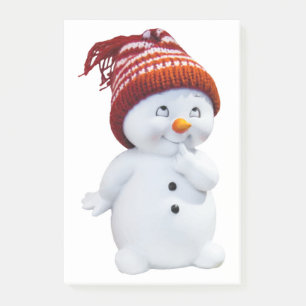 CUTE PLAYFUL SNÖGUBBE POST-IT BLOCK