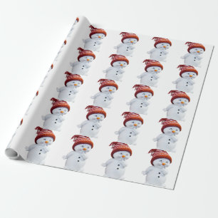 CUTE PLAYFUL SNÖGUBBE PRESENTPAPPER