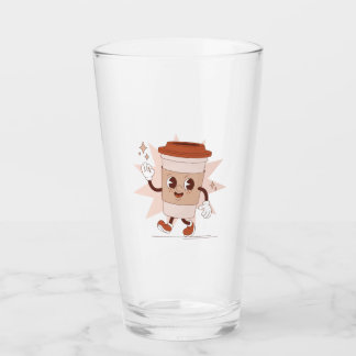 Cute Playof Coffee Tecknad Glaskopp