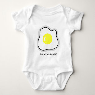 Cute Poached Egg Baby Bodykostym T Shirt