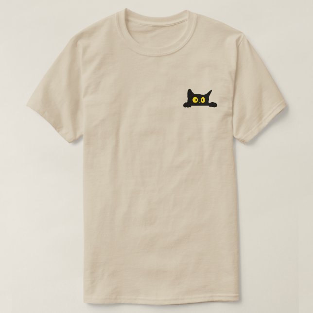 Cute Pocket Cat T-Shirt | Funny Kitten Peeking  (Design framsida)