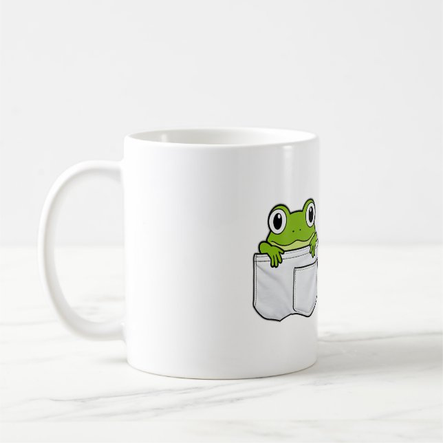 Cute Pocket Frog Kaffemugg (Vänster)