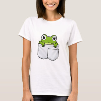 Cute Pocket Frog T Shirt