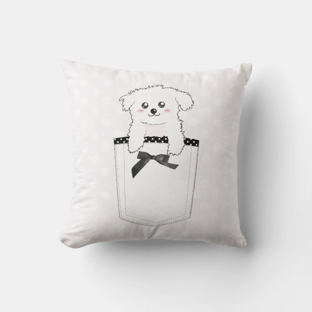 Cute Pocket Puppy-Hund Kudde (Framsida)