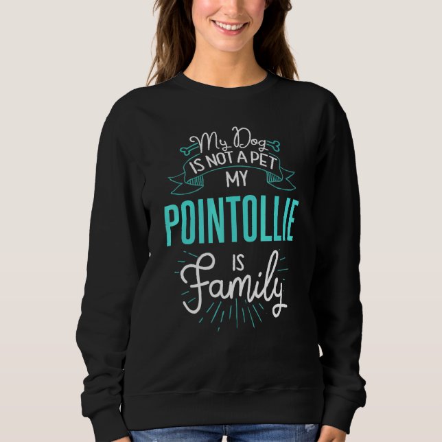 Cute Pointollie Design Family Hund N T Shirt (Framsida)
