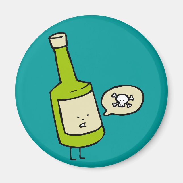Cute Poison Flaska Magnet (Framsidan)