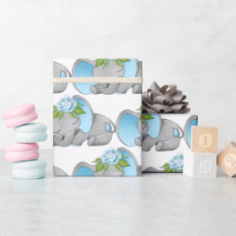 Cute pojke elephant party presentpapper