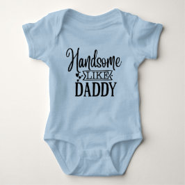 Cute pojke Handsome som pappa ord art T Shirt