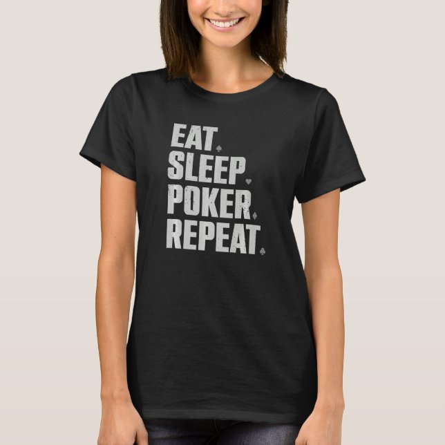 Cute Poker For Men Women Casino Gambling Poker Pla T Shirt (Framsida)