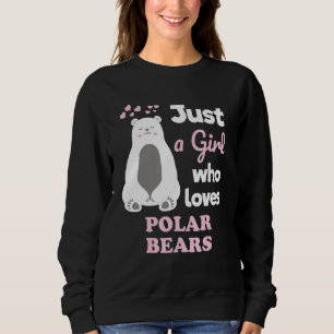 Cute Polar Bär bara en flicka som Kärlek Polar Bea T Shirt