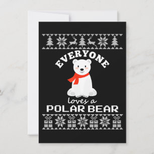 Cute Polar Bär Familj Animal Lover-jul