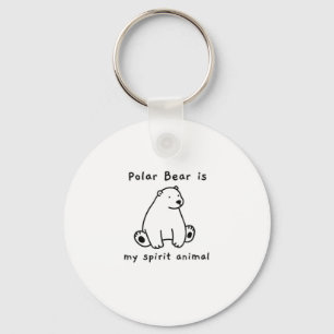 Cute Polar Bear är mitt galjonsben Älskare Nyckelring