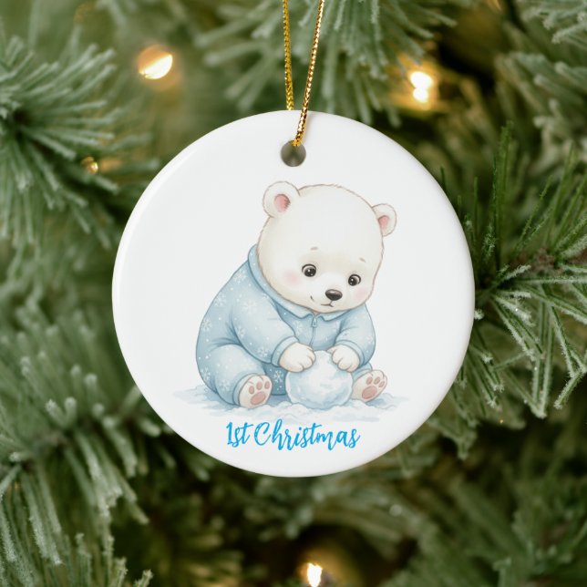 Cute Polar Bear Ornament (Träd)