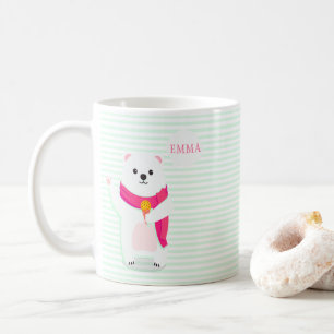 Cute Polar Bear Personlig mugg