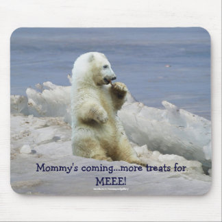 Cute Polar Bear Unge & Arktis Ice Funny Mousepad Musmatta