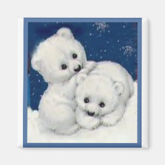 Cute Polar Bear Unge Magnet