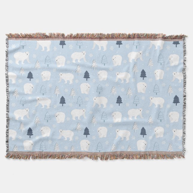 Cute Polar Bears Filt (Framsidan)