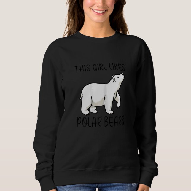 Cute Polar Bears Wildlife Nature Wilderness T Shirt (Framsida)