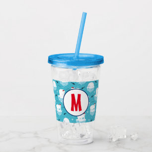 Cute Polar björn i jultomten Mönster Take Away Mugg