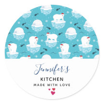 Cute Polar björn i jultomten