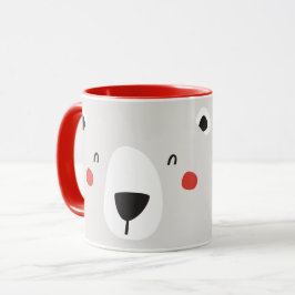 Cute polar björnar personlig barn mugg