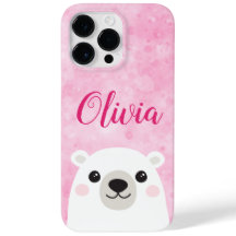 Cute polar med eget namn rosa