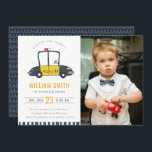 Cute Police Car Kids Photo any age Birthday Inbjud Tack Kort<br><div class="desc">En Cute Boys-polisbilsdagsinsamling. - Det är en enkel liten söt illustration av polisbilens elegant marin gult och röd i färg. Perfekt för dina små födelsedagsfester. Det är mycket enkelt att anpassa, med dina personuppgifter. Om du behöver någon annan matchande produkt eller anpassning kan du skicka ett vänligt meddelande via Zazzle....</div>