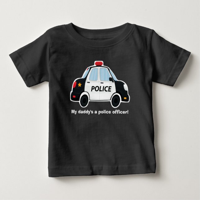 Cute Police Car T-Shirt - Baby - Småbarn - Kids (Framsida)
