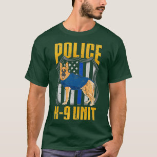 Cute Police K9 Unit Costume Thin Blue Line Hund T Shirt