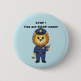 Cute police officer lion Cop Kids Valentine Knapp