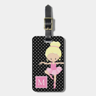 Cute Polka Dot Ballerina Bagagebricka