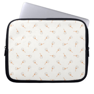 Cute Polka Dot Flower Mönster Laptop Fodral