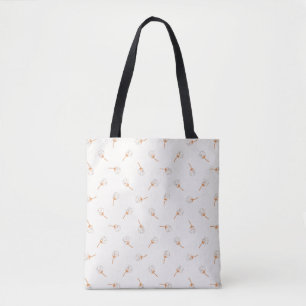 Cute Polka Dot Flower Mönster Tygkasse