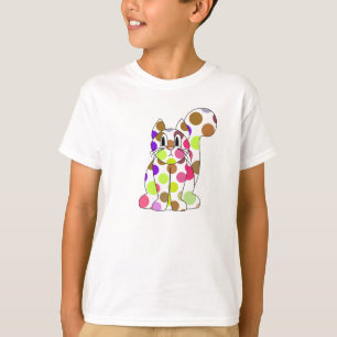 Cute Polka Dot Kattunge Shirt Tee