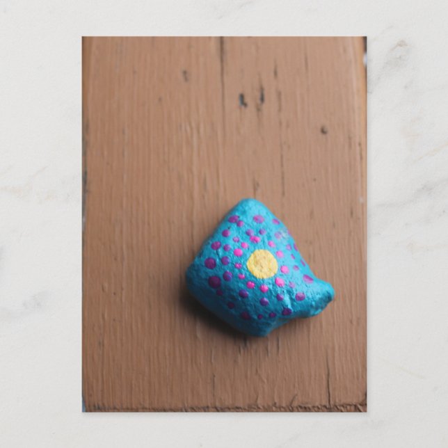 Cute Polka Dot Sten Vykort (Framsida)